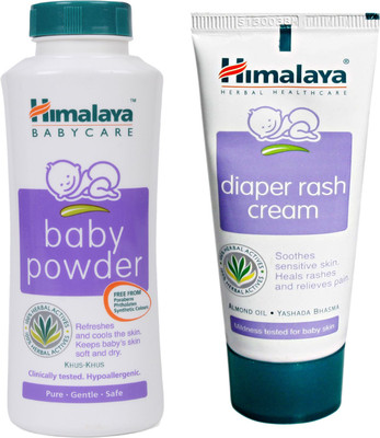 

Himalaya Herbals Baby powder (50g)+Himalaya Diaper Rash Cream (50g)(White)