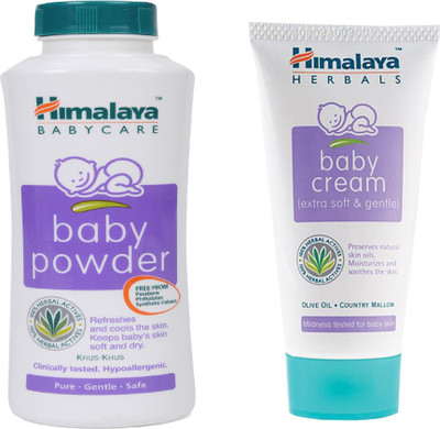 

Himalaya Herbals Baby powder (50g)+Himalaya Herbals Baby Cream (50g)(White)