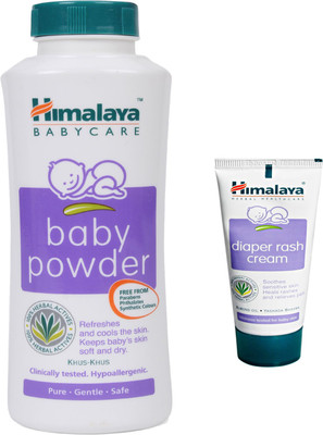 

Himalaya Herbals Baby powder (100g)+Himalaya Diaper Rash Cream (20g)(White)