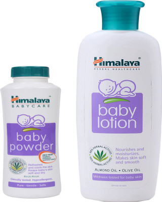 

Himalaya Herbals Baby powder (50g)+Himalaya Herbals Baby Lotion (200ml)(White)