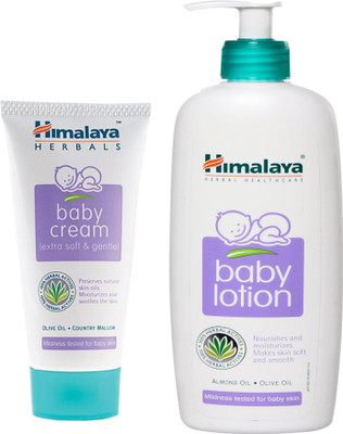 

Himalaya Herbals Baby Cream (200g)+Himalaya Herbals Baby Lotion (400ml)(White)