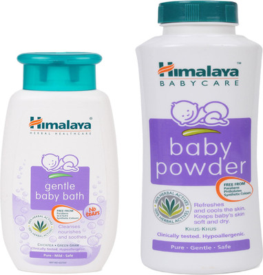 

Himalaya Herbals Gentle baby bath (100ml)+Himalaya Herbals Baby powder (200g)(White)