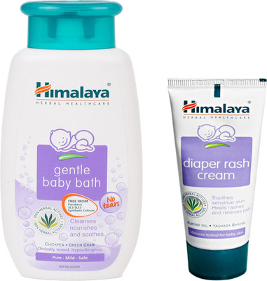 

Himalaya Herbals Gentle baby bath (100ml)+Himalaya Diaper Rash Cream (20g)(White)