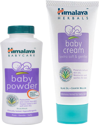 

Himalaya Herbals Baby powder (100g)+Himalaya Herbals Baby Cream (200g)(White)