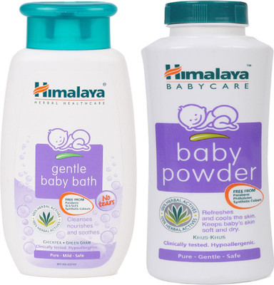 

Himalaya Herbals Gentle baby bath (400ml)+Himalaya Herbals Baby powder (400g)(White)