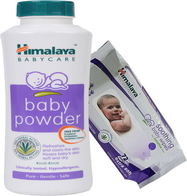 

Himalaya Herbals Baby powder (400g)+Himalaya Herbals Soothing Baby Wipes (72 Sheets)(White)