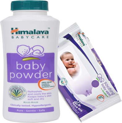 

Himalaya Herbals Baby powder (400g)+Himalaya Herbals Soothing Baby Wipes (12 Sheets)(White)