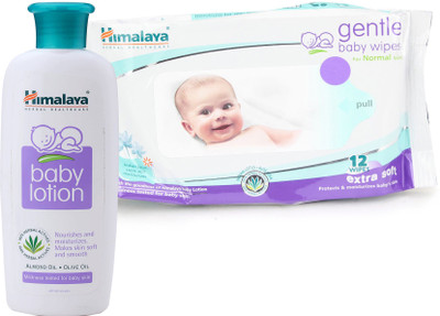 

Himalaya Herbals Baby Lotion (100ml)+Himalaya Herbals Gentle baby Wipes (12 Sheets)(White)
