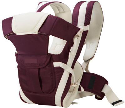 

Continental Adjustable Hands-Free 4-in-1 Front Baby Carrier Bag Waist Belt ( Purple ) Baby Carrier(Purple, Front Carry facing in)