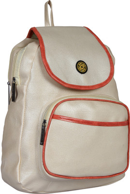 

STEEMO pithu-B2-Cream Waterproof Backpack(White, 3 L)
