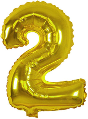 

Balloonistics Solid Two Number Foil Balloon 40" Inch - Gold Balloon(Gold, Pack of 1)
