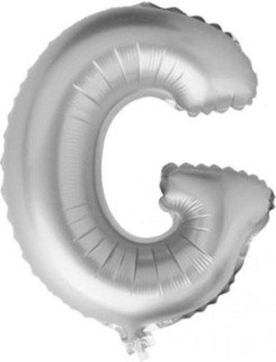 

Balloonistics Solid G Letter Foil Balloon 17" Inch - Silver Balloon(Silver, Pack of 1)