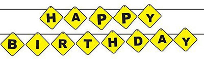 

PARTY PROPZ HAPPY BIRTHDAY BANNER PACK OF 1/UNDER CONSTRUCTION BIRTHDAY PARTY DECORATION/UNDER CONSTRUCTION PARTY SUPPLIES/UNDER CONSTRUCTION PARTY ACCESSORIES Banner(5 ft, Pack of 1)