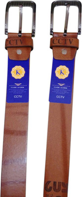 

Haryana Craft Men Casual, Party, Formal, Evening Brown Synthetic Belt, Light brown casual