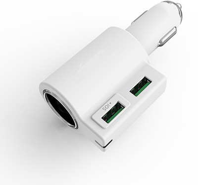 

Voltegic 4.2 amp Turbo Car Charger(White)