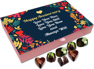 

Chocholik Gift Box - Happy Anniversary I Love You Chocolate Box - 12pc Truffles(144 g)