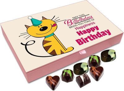 

Chocholik Gift Box - May This Birthday Brings You Tons Of Happiness Chocolate Box - 12pc Truffles(144 g)