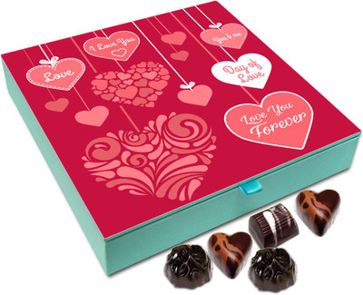 

Chocholik Gift Box - You And Me In Love Forever Chocolate Box - 9pc Truffles(108 g)