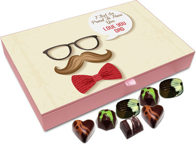 

Chocholik Gift Box - I Am So Proud To Have A Dad Like You Chocolate Box - 12pc Truffles(144 g)