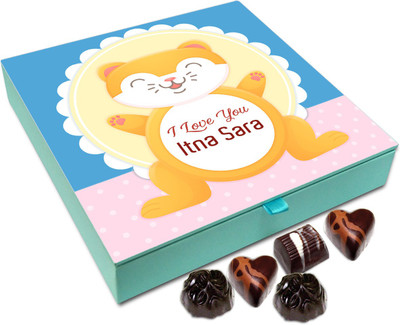 

Chocholik Gift Box - I Love You Way Too Much Chocolate Box - 9pc Truffles(108 g)