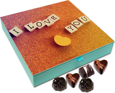 

Chocholik Gift Box - I Love You Too Much Chocolate Box - 9pc Truffles(108 g)