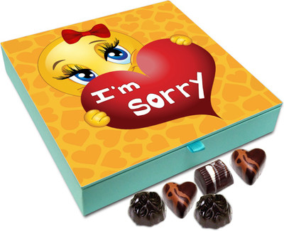 

Chocholik Gift Box - I Am Sorry For All Of My Mistakes Chocolate Box - 9pc Truffles(108 g)