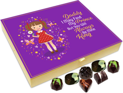 

Chocholik Gift Box - Dad You Will Always Be My king Chocolate Box - 20pc Truffles(240 g)