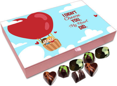 

Chocholik Gift Box - MY Heart Chose You Chocolate Box - 12pc Truffles(144 g)