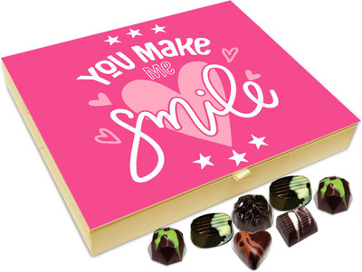 

Chocholik Gift Box - You Make Me Smile Sweetheart Chocolate Box - 20pc Truffles(240 g)