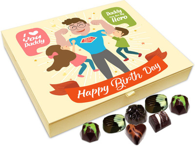 

Chocholik Gift Box - My Dad Is My Hero Chocolate Box - 20pc Truffles(240 g)