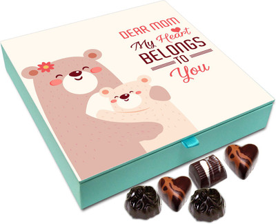 

Chocholik Gift Box - Dear Mom My Heart Belongs To You Chocolate Box - 9pc Truffles(108 g)