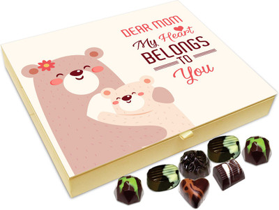 

Chocholik Gift Box - Dear Mom My Heart Belongs To You Chocolate Box - 20pc Truffles(240 g)