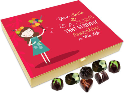 

Chocholik Gift Box - Your Smile Is The Most Important Thing In My Life Chocolate Box - 20pc Truffles(240 g)