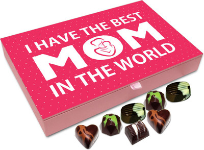 

Chocholik Gift Box - I Have The Best Mom In The World Chocolate Box - 12pc Truffles(144 g)