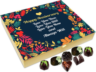 

Chocholik Gift Box - Happy Anniversary I Love You Chocolate Box - 20pc Truffles(240 g)