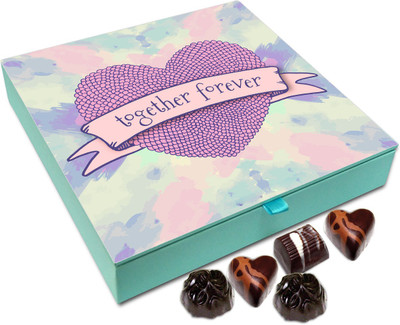 

Chocholik Gift Box - We Are Together Forever Chocolate Box - 9pc Truffles(108 g)
