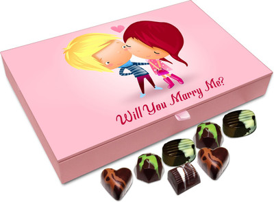 

Chocholik Gift Box - Will You Marry Me Please Chocolate Box - 12pc Truffles(144 g)