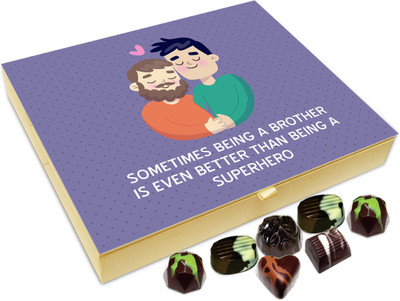 

Chocholik Gift Box - Sometimes Being Brother Is Better Than Being A Superhero Chocolate Box - 20pc Truffles(240 g)