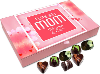 

Chocholik Gift Box - I Love You Mom Forever And Ever Chocolate Box - 12pc Truffles(144 g)