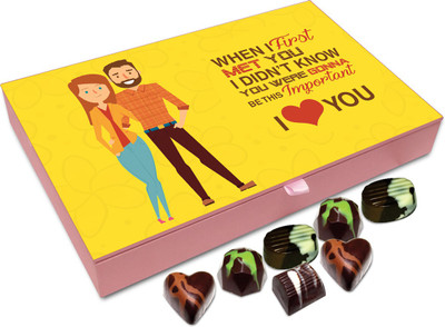 

Chocholik Gift Box - Didn't Knew In First Meeting That You Will Be This Important Chocolate Box - 12pc Truffles(144 g)