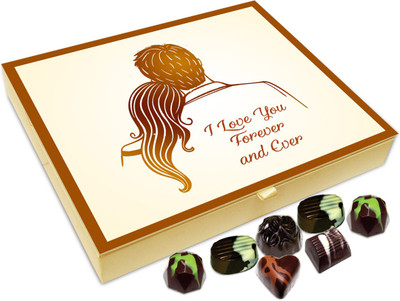 

Chocholik Gift Box - I Will Love You Forever And Ever Chocolate Box - 20pc Truffles(240 g)