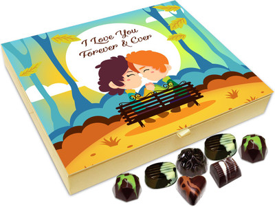 

Chocholik Gift Box - I Love You Forever And Ever Chocolate Box - 20pc Truffles(240 g)