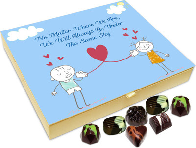 

Chocholik Gift Box - No Matter Where We Are We Will Be Under Same Sky Chocolate Box - 20pc Truffles(240 g)