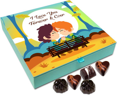 

Chocholik Gift Box - I Love You Forever And Ever Chocolate Box - 9pc Truffles(108 g)