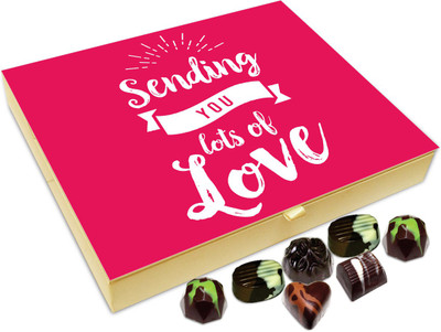 

Chocholik Gift Box - Sending You Lots Of Love Chocolate Box - 20pc Truffles(240 g)