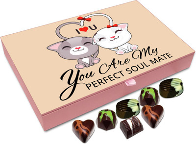 

Chocholik Gift Box - You Are My perfect Soul Mate Chocolate Box - 12pc Truffles(144 g)
