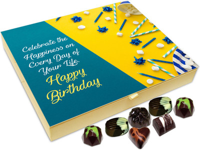 

Chocholik Gift Box - May Your Birthday Be Filled With Celebration And Happiness Chocolate Box - 20pc Truffles(240 g)