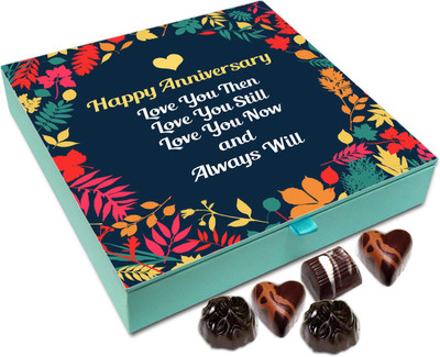 

Chocholik Gift Box - Happy Anniversary I Love You Chocolate Box - 9pc Truffles(108 g)
