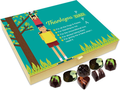 

Chocholik Gift Box - Thank You Dad For All The Unconditional Support Chocolate Box - 20pc Truffles(240 g)
