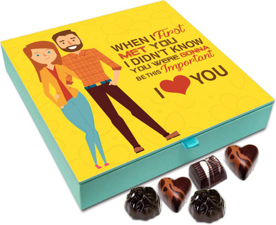 

Chocholik Gift Box - Didn't Knew In First Meeting That You Will Be This Important Chocolate Box - 9pc Truffles(108 g)